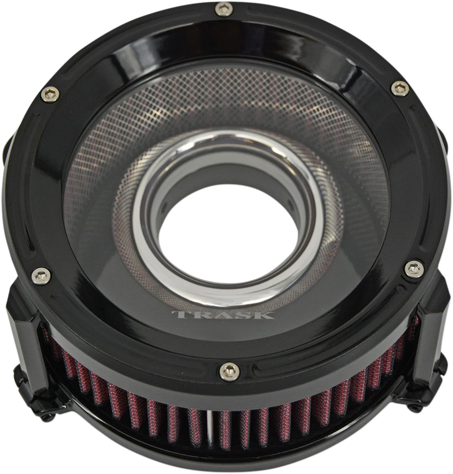 Harley Davidson EFI 1999-17 TRASK Assault Charge Air Filter Kit Black TM-1021GBK - Imagem 1 de 1