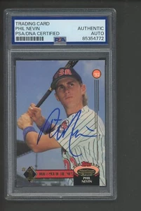 Phil Nevin 1992 Stadium Club #1 Draft Card #3 Team USA PSA/DNA Encased Autograph - Picture 1 of 2