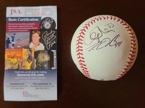 RARE Cliff Lee & Roy Oswalt Signed OML Baseball Autographed JSA COA Phillies - Picture 1 of 10