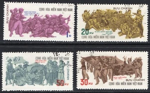 Thematic stamps VIETNAM NLF35/8 LIBERATION ARMY 4v used - Picture 1 of 1