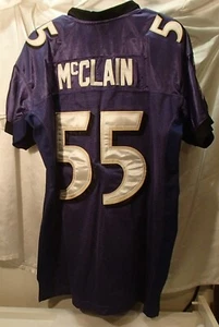 Réplica de camiseta de fútbol americano cosida de los McClain Baltimore Ravens Reebok púrpura 50 - Imagen 1 de 3
