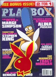 PLAYBOY MARGE SIMPSON ISSUE - NOVEMBER 2009 DOUBLE ISSUE - RARE - Picture 1 of 9