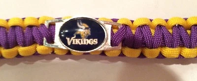 Minnesota Vikings -NFL Football~Survival Paracord Bracelet! Size: 7 Large - Image 1 of 4