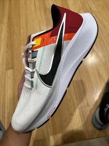 Size 13 - Nike Air Zoom Pegasus 38 Sail Gym Red Black Sz 13 - Picture 1 of 6