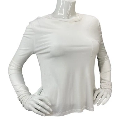 Camisa Alexander Wang Feminina Tamanho P Clássica Manga Longa T com Bolso CA00985 Nova Sem etiquetas - Imagem 1 de 4