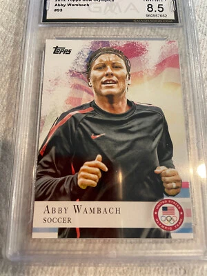 ABBY WAMBACH SOCCER 2012 TOPPS USA OLYMPICS # 93 GRADED 8.5 L@@@K - Image 1 of 2