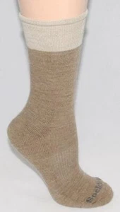 SOCKWELL - Khaki Tan Brown - Wool Blend - Warm Comfy SOCKS  sz S / M *NEW - Picture 1 of 1