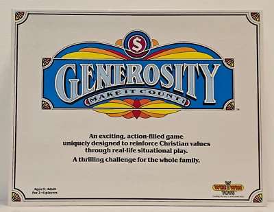 1985 Vintage "Generosity Make It Count!" Christian Values Board Game Complete - Image 1 of 4