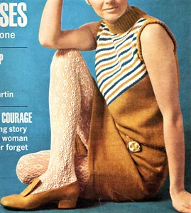 Sleeveless 60s Style Dress 4ply Vintage Knitting Pattern 32-34 Bust 34-36 Hips - Picture 1 of 1