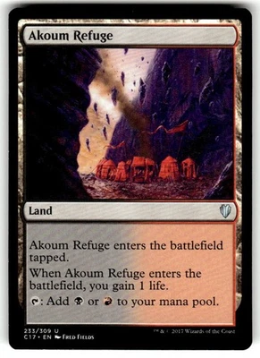 Akoum Refuge Commander 2017 Regular Various Sets MTG - Image 1 of 2