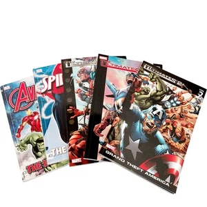 Marvel Comics Lot Avengers Spider-Man The Ultimates Graphic Novels Set - Picture 1 of 11