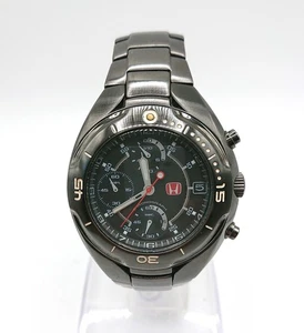 Orologio Uomo SEIKO Cronografo VD57-D027 Quadrante Nero HONDA Quarzo - Foto 1 di 12