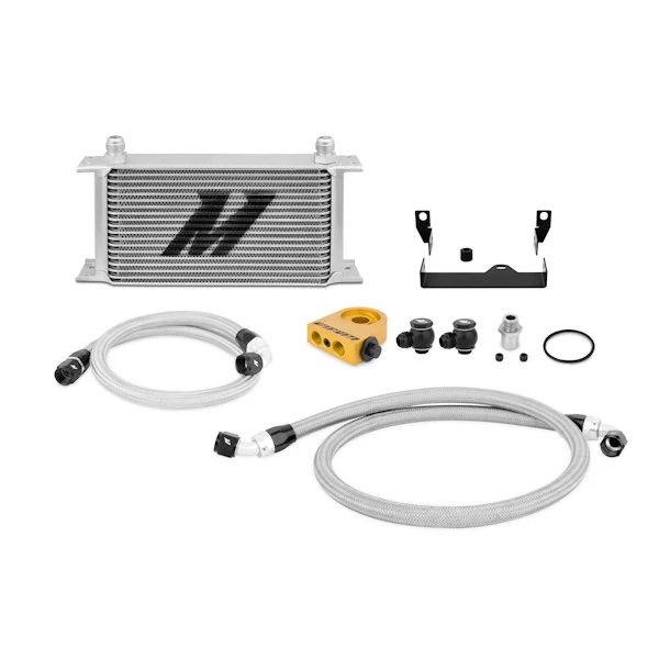 Mishimoto Oil Cooler Kit Thermostatic Fits Subaru WRX/STI 2006-2007 Silver - Image 1 of 4
