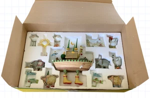 Dept 56 Patience Brewster Noah’s Ark Juego Completo de 12 IOB Caprichoso LEER - Imagen 1 de 24