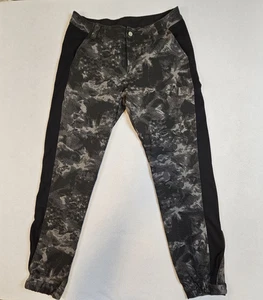 Title Nine Wanderhose Größe 8 schwarz grau Camouflage Reißverschluss Gürtelschlaufen 4 Taschen Damen - Bild 1 von 11
