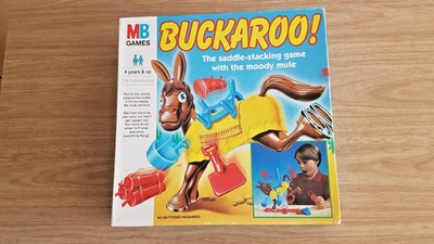 BUCKAROO THE MOODY MULE SADDLE STACKING GAME. MB 1996 . COMPLETE AND WORKING. - Image 1 of 4