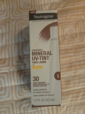 Líquido facial Neutrogena Purescreen + tinte UV mineral SPF30 profundidad media 1,1 oz Foto 1 de 4