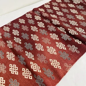 UnUsed Beaten Copper #B 14x68 LONG Vintage Tsumugi Silk Kimono Fabric TJ16 - Picture 1 of 7