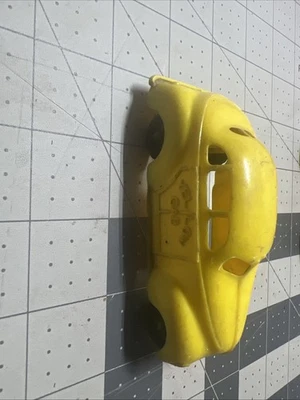 Vintage plástico duro Marx cabina amarilla 95-6 Foto 1 de 4