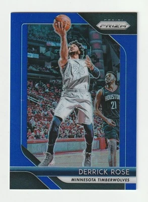 2018-19 Panini Prizm Blue #77 Derrick Rose card, #/199 - Image 1 of 2
