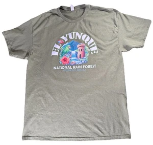 El Yunque Puerto Rico National Rain Forest T Shirt Sz XL Green Short Sleeve Tee - Picture 1 of 7