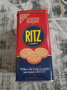 Vintage 1987 Nabisco Ritz Crackers Limited Edition Blechdose 8,5" - Bild 1 von 4