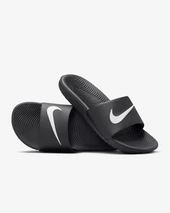 Nike Kawa Black White Foam Slide Youth Unisex Sandals Size 5Y 819352 001 NEW - Picture 1 of 4