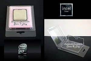 SOCKET LGA1366 LGA1155 CONTENEDOR DE CARCASA ALMEJA PARA PROCESADOR INTEL CORE i7 QTY - 25 - Imagen 1 de 6
