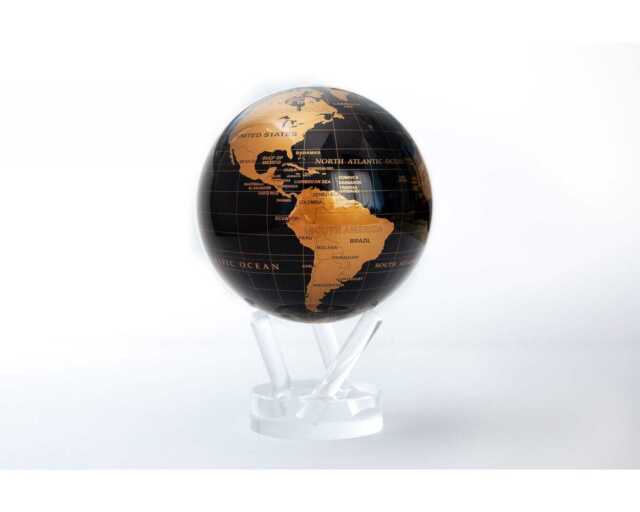 MOVA 4.5 Inch Antique High-Gloss Rotating Globe