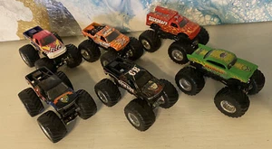 6 Hot Wheels Monster Trucks Cowboy Avenger Bad News Ranger Backdraft Virginia Gi - Picture 1 of 9