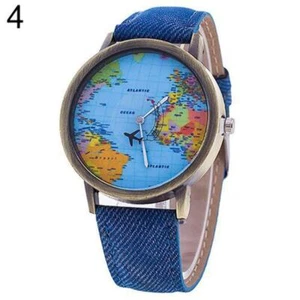 Hot Sale Mini World Fashion Quartz Watch Men Unisex Map - Picture 1 of 23