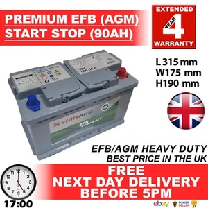 110 AGM Exide EK800 EQUIVALENT - Car Battery Toyota Seat Nissan Kia Citroen - Picture 1 of 12