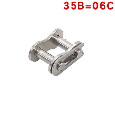 35B #35 Stainless Steel Roller Chain Connecting Link For 06C-1 Chain X 1Pcs • 1.19£