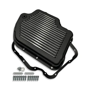 Aluminum 2 1/4" Depth Transmission Oil Pan Black Coated For GM Turbo TH400 - Picture 1 of 6