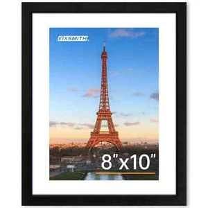 FIXSMITH 8x10 Picture Frame 1 Pack, Photo Frame HD Plexiglass, Display Pictures - Picture 1 of 6