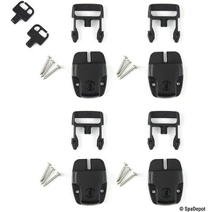 Lates de cubierta de spa Sure Lock para bañera de hidromasaje - juego de 4 hebillas con llaves y tornillos - Imagen 1 de 3