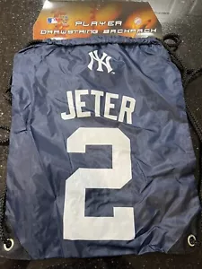 New York Yankees Player Derek Jeter team logo drawstring backpack Foco - Picture 1 of 2