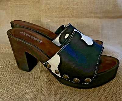 Женские сандалии Jeffrey Campbell с заклепками из 7 икроножных волос на платформе с анималистическим принтом - Изображение 1 из 4