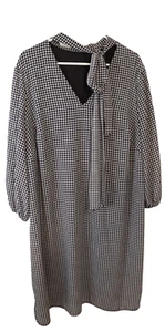 Adrianna Papell Dress Size 20W Black and White Zip Lined (92) - Picture 1 of 9