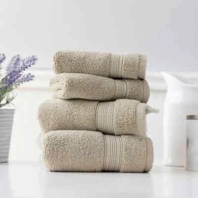 Juego de 4 toallas de mano y paño Charisma 100 % higroalgodón Foto 1 de 4