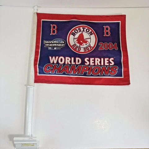 Boston Red Sox MLB 2004 Double Sided Car Flag - 2004 World Series Champions Cover