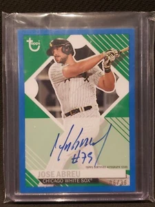 2021 Topps Brooklyn Collection JOSE ABREU Auto BLUE 06/30 SSP Autograph bka-ja - Picture 1 of 3
