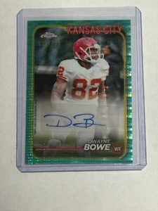 2024 Topps Chrome Autographs Aqua Sonar Refractors #BADBO Dwayne Bowe Auto /199 - Picture 1 of 3