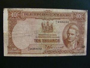 New Zealand 10 Pounds 1940-67