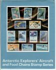 Paquet de présentation de timbres avions et chaînes alimentaires du territoire antarctique australien