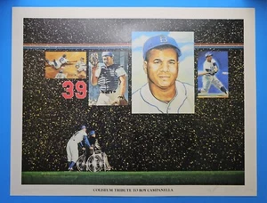 Impresión del Coliseo Homenaje a Roy Campanella Unión 76 de Los Ángeles DODGERS - Imagen 1 de 2