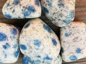 AFGHANITE K2 MOUNTAIN STONE TUMBLED BLUE & WHITE GRANITE ROCK LARGE HEALING GEM - Picture 1 of 6