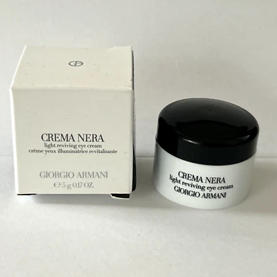 Crema de ojos Giorgio Armani Crema Nera Light Reviving 5 g/0,17 oz tamaño de muestra nueva en caja Foto 1 de 4