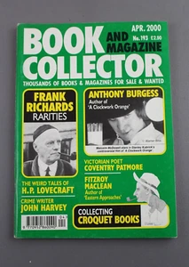Book Collector 193 APRIL 2000 - Lovecraft, Anthony Burgess, John Harvey, Croquet - Picture 1 of 4
