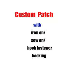 Custom Badges Embroidered Patch Personalised DIY Customized Tag Shirt Hat Logo - Picture 1 of 11